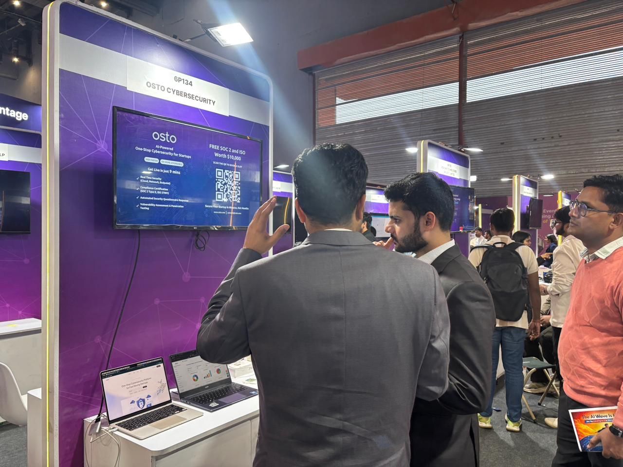 Osto booth at India AI Impact Summit 2026 in Bharat Mandapam Delhi - image 1