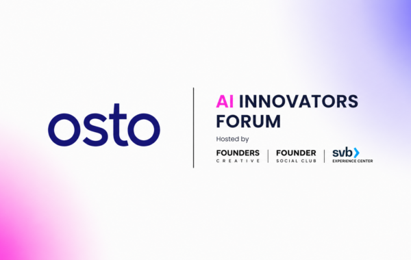 Osto at AI Innovators Forum, hosted at the SVB Experience Centre in Silicon Valley