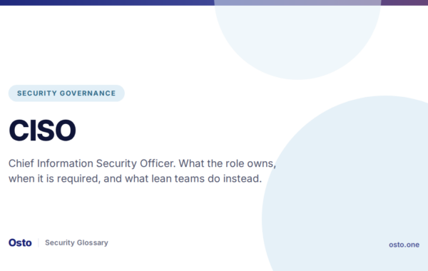CISO (Chief Information Security Officer)