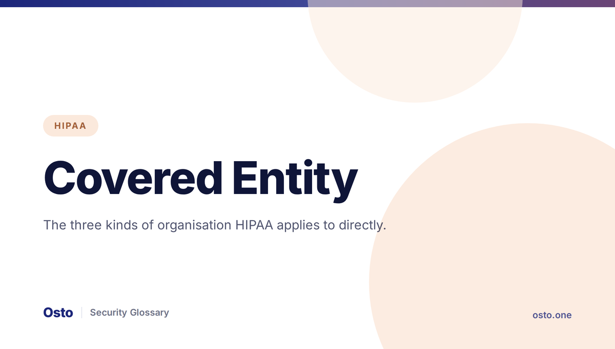 Covered entity categories under HIPAA explained