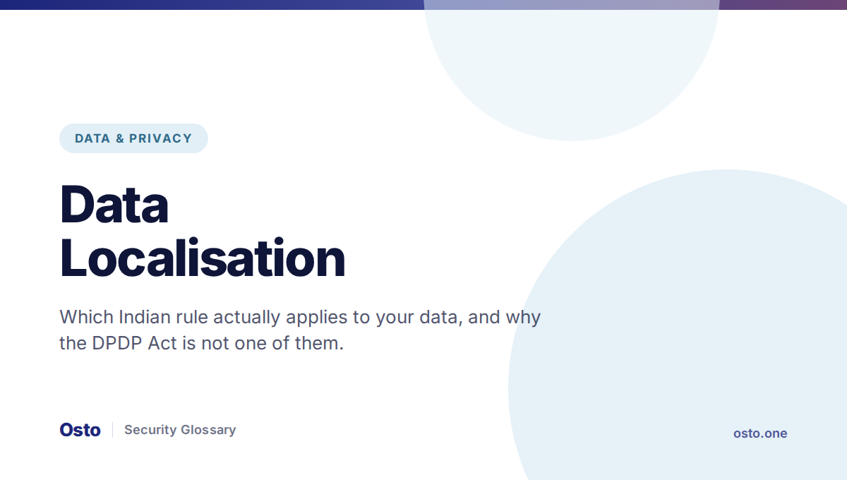 Data localisation rules in India for payment data and logs