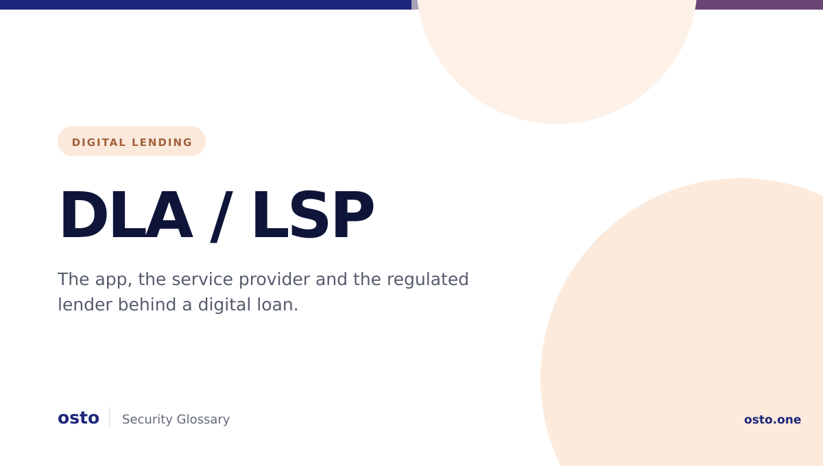 Digital Lending App connecting borrowers, lending service providers and RBI-regulated lenders through a secure digital lending ecosystem