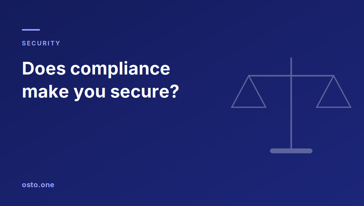 Compliance vs security diagram showing shared controls and security-only work