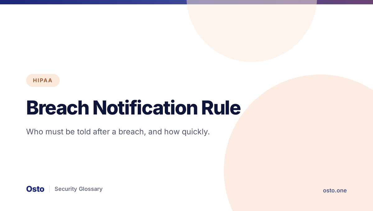 HIPAA Breach Notification Rule four-factor risk assessment