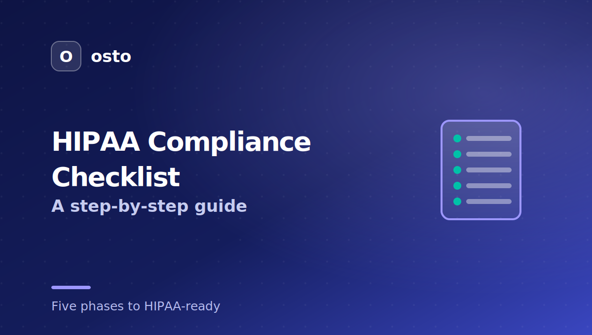 HIPAA compliance checklist, a step-by-step guide