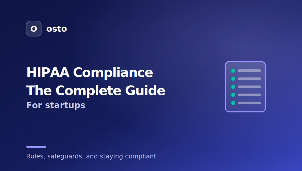 HIPAA compliance the complete guide for startups