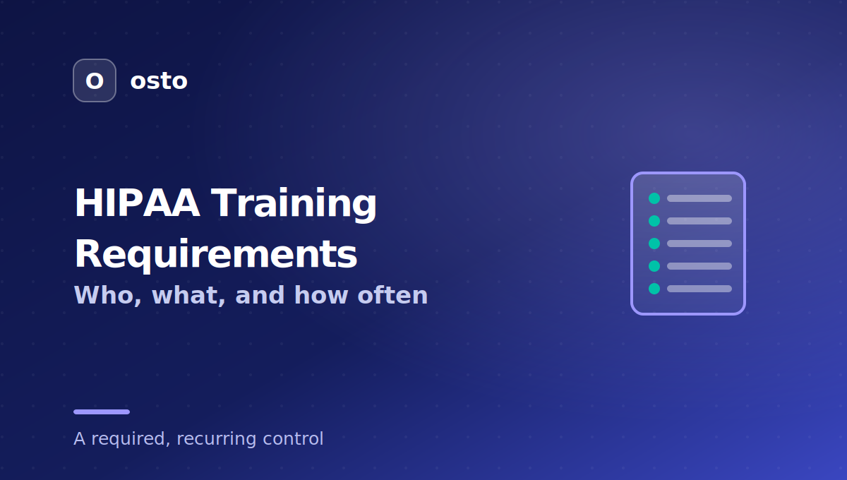 HIPAA training requirements who what how often