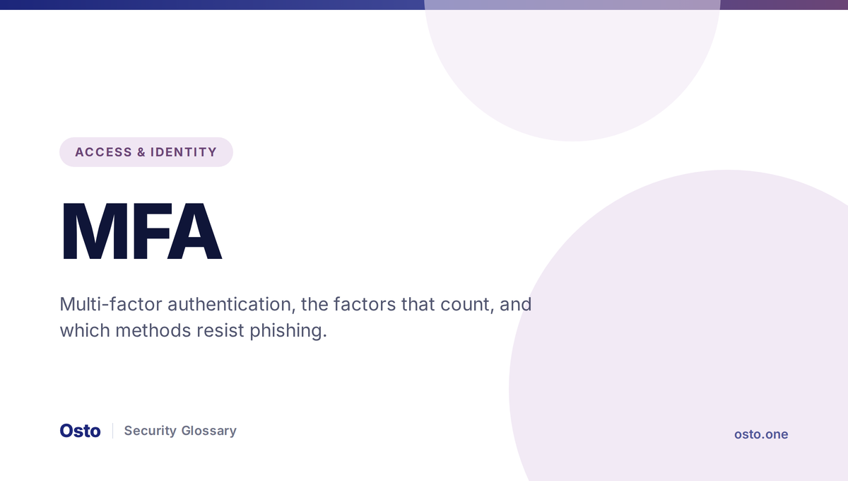 MFA explained: authentication factors and methods