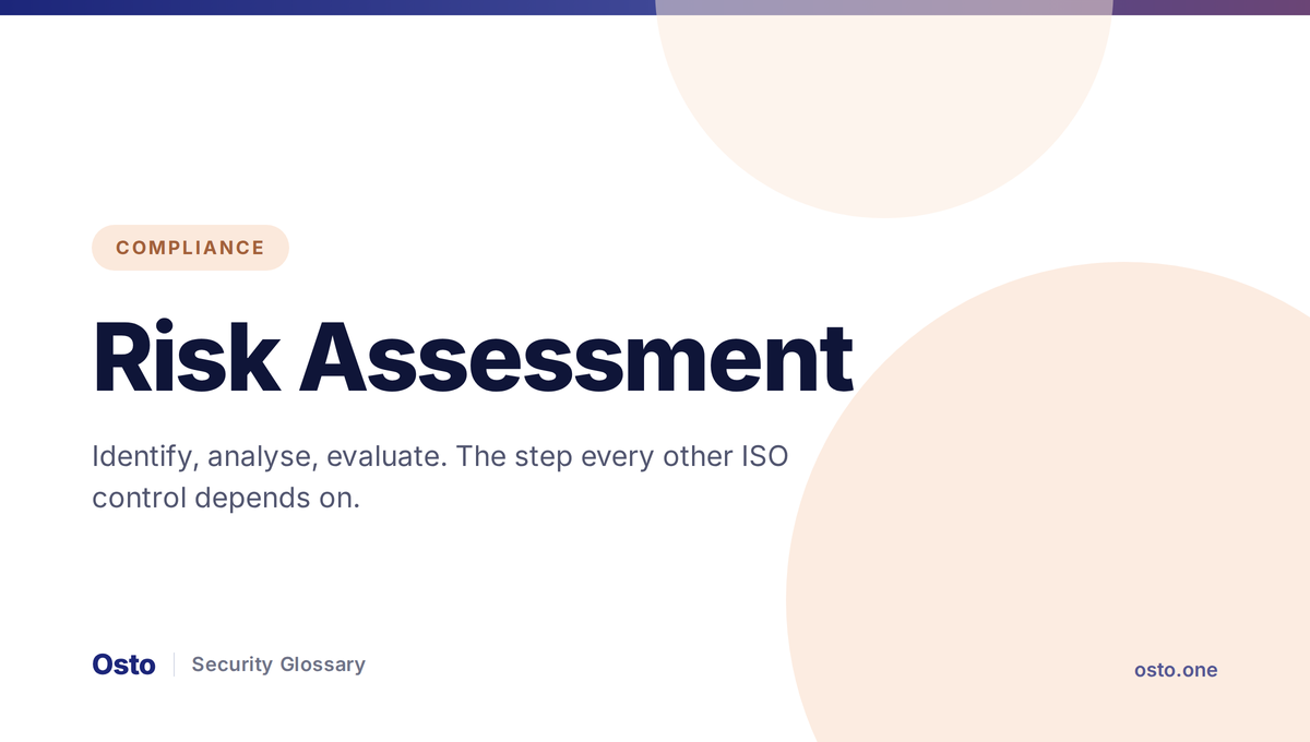 Information security risk assessment steps and register