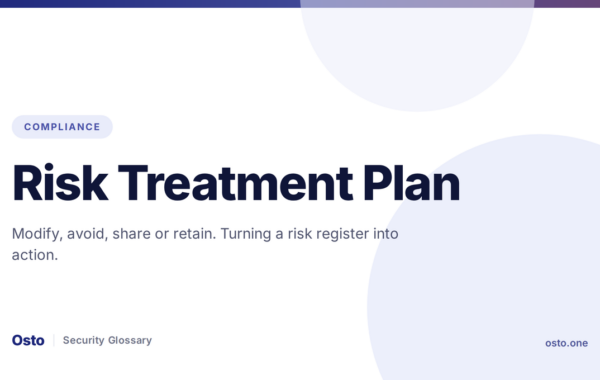 Risk Treatment Plan: Options and What to Record