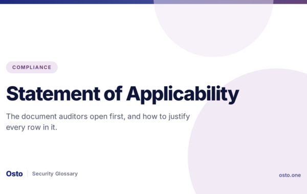 Statement of Applicability: What Auditors Check