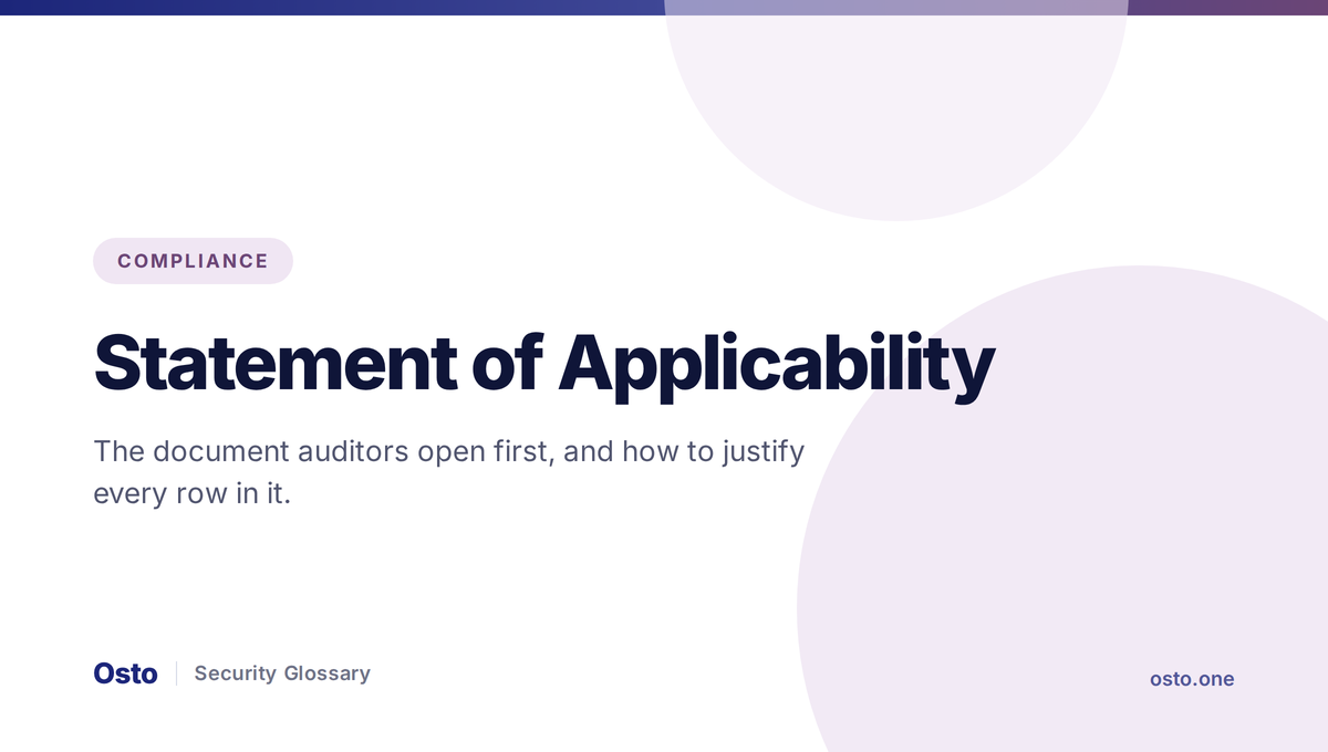 Statement of Applicability in ISO 27001 explained