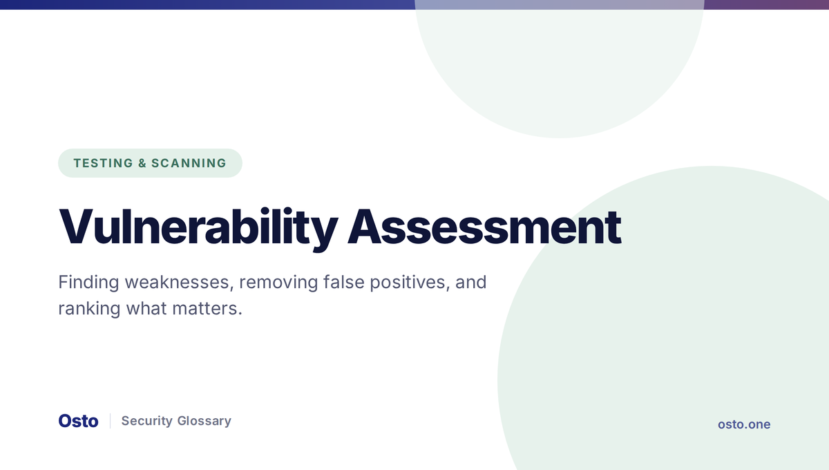 Vulnerability assessment process and types
