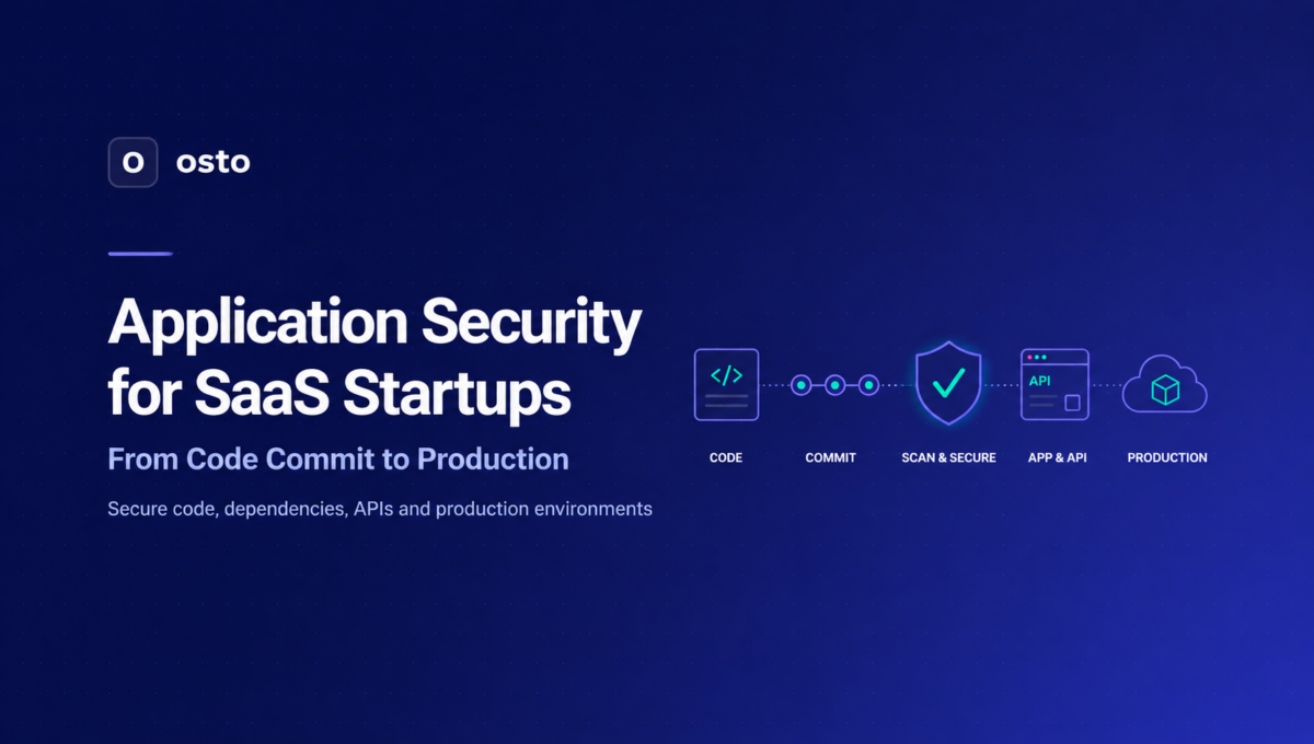 Application security for SaaS startups from code commit to production