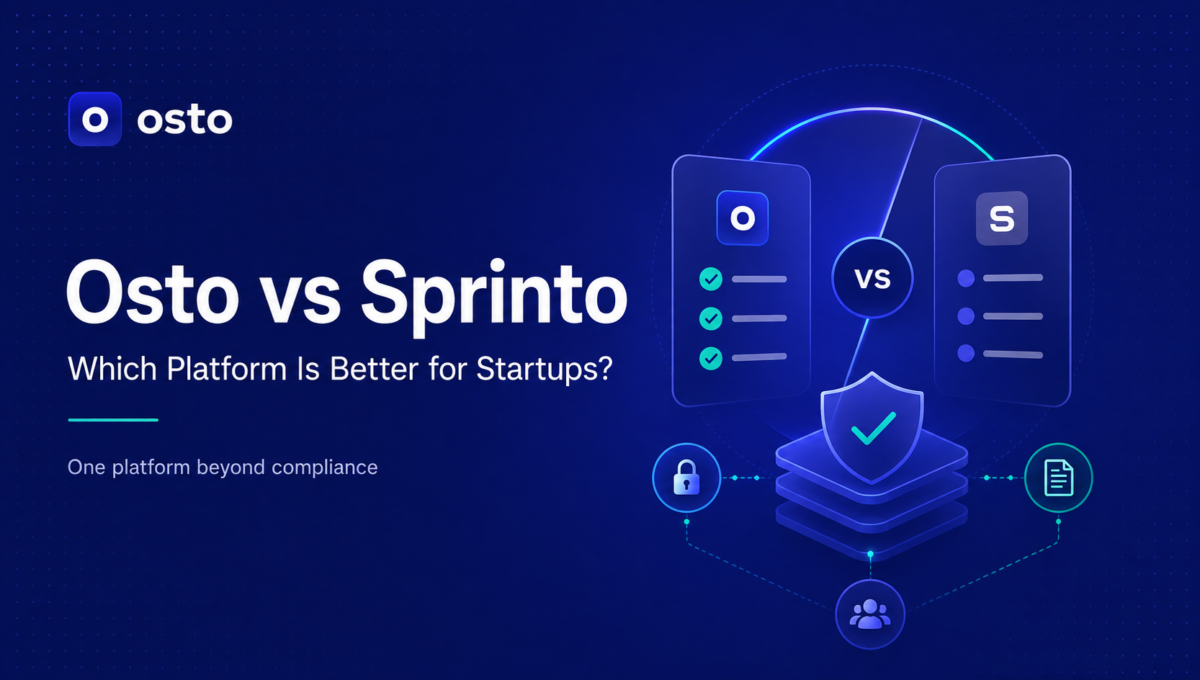 Osto vs Sprinto comparison for startups evaluating cybersecurity and compliance platforms