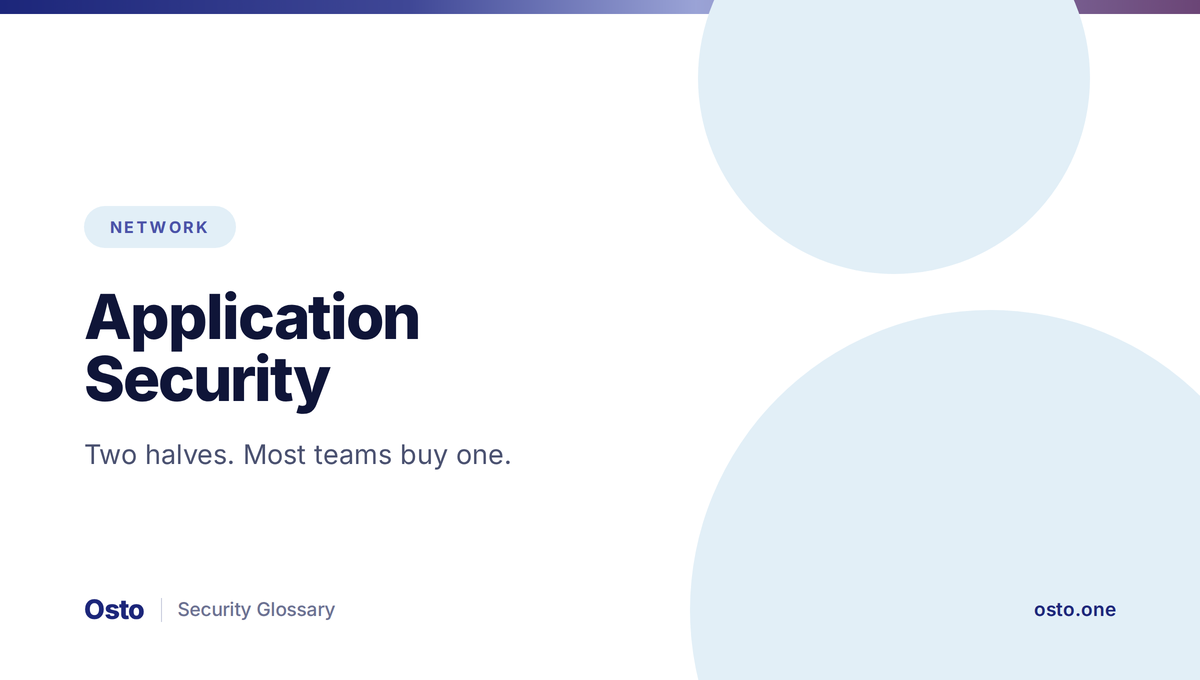Application security controls across the software lifecycle