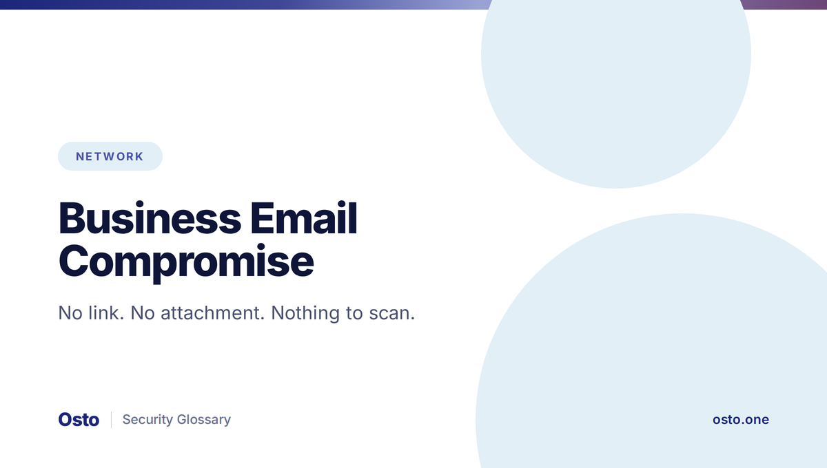 Business email compromise attack path and controls