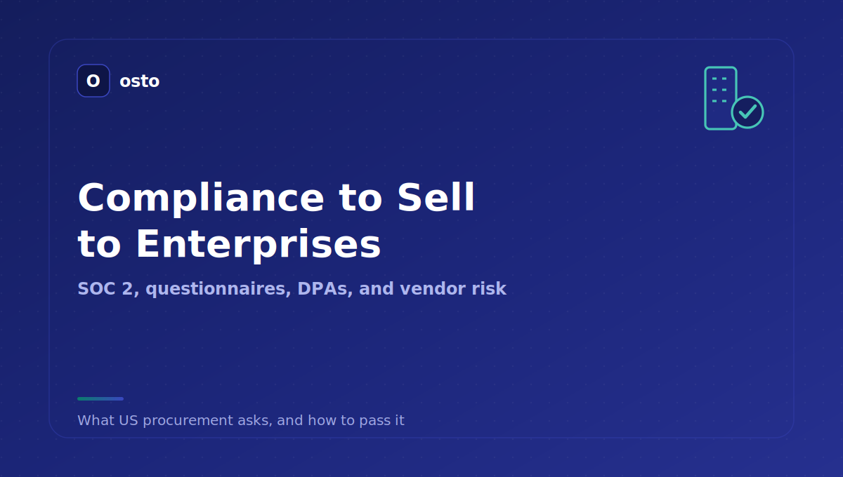Compliance to sell to enterprises in the US guide