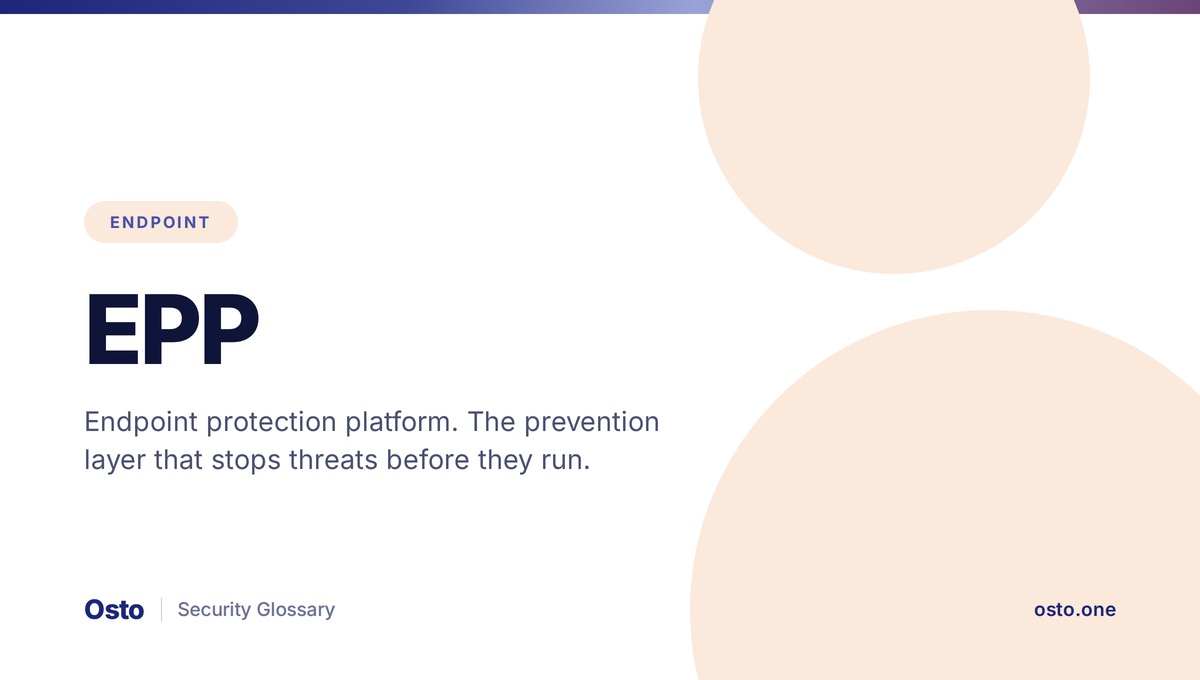EPP endpoint protection platform functions and EDR comparison