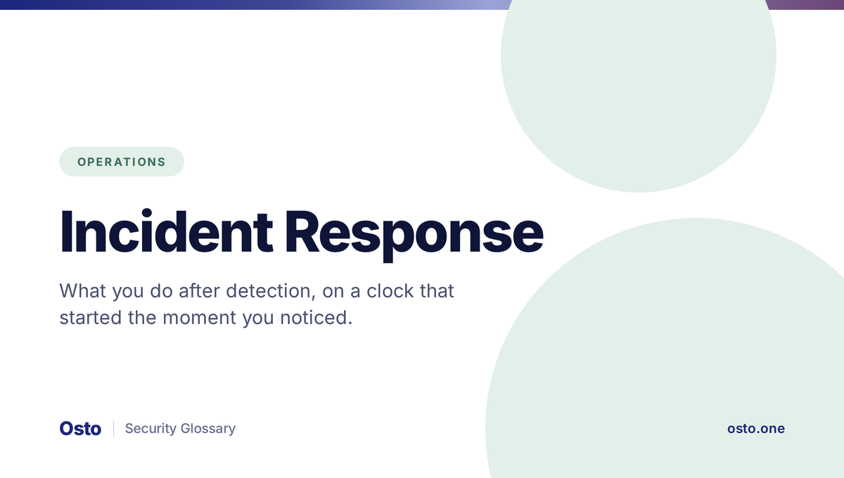 Incident response lifecycle stages explained for security teams