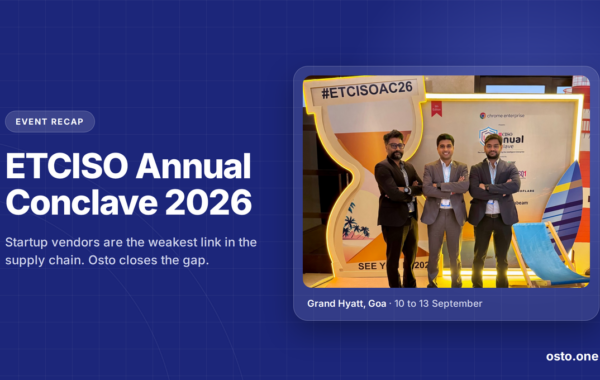 Osto at ETCISO Annual Conclave 2026: Securing the Startup Supply Chain