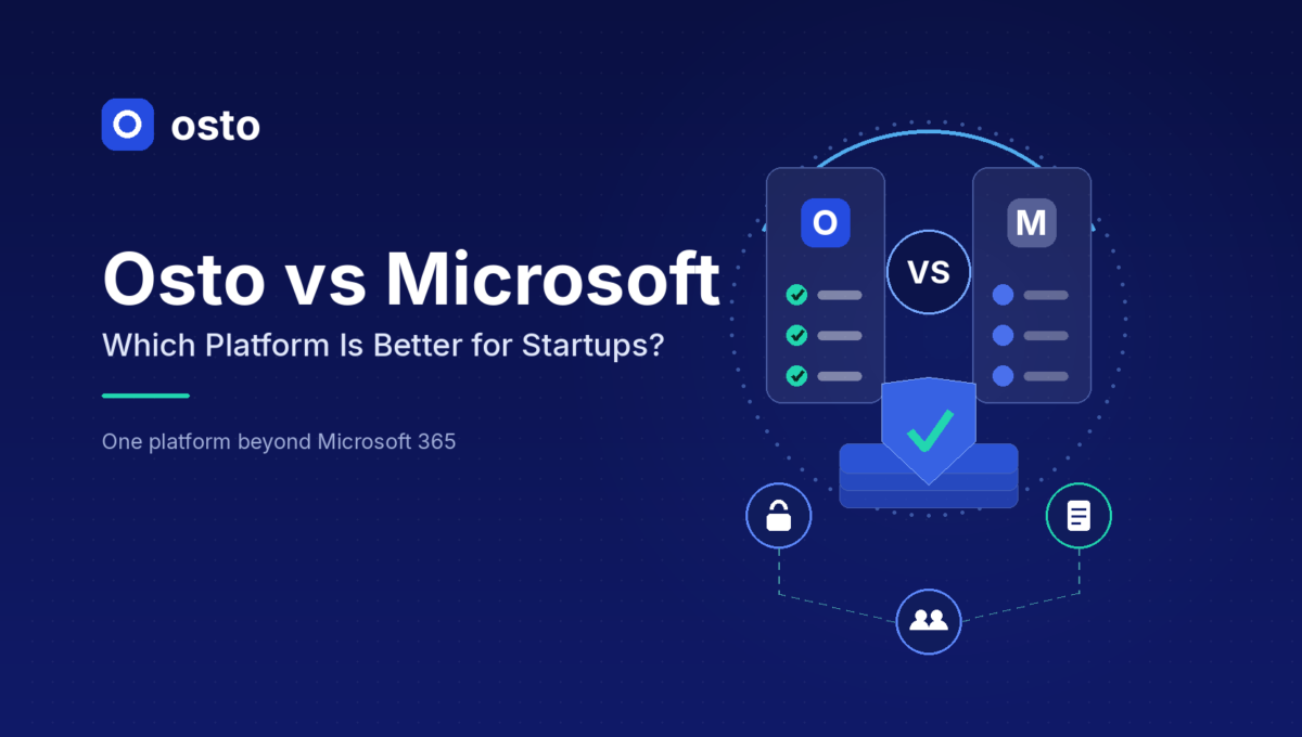 Osto vs Microsoft Security coverage comparison across web and API protection, cloud posture, endpoint control and compliance