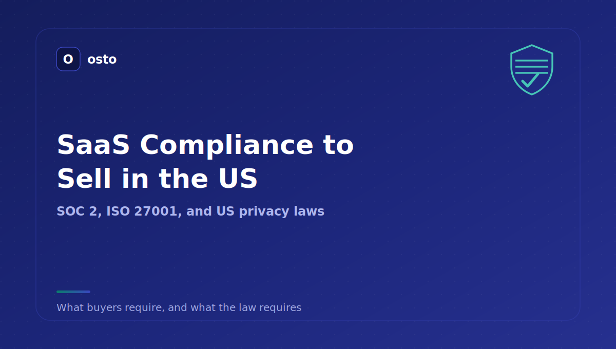 SaaS compliance requirements to sell in the US